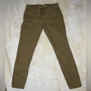 Women’s Tan Carhartt Slim Fit Work Pants-Size 12 Tall